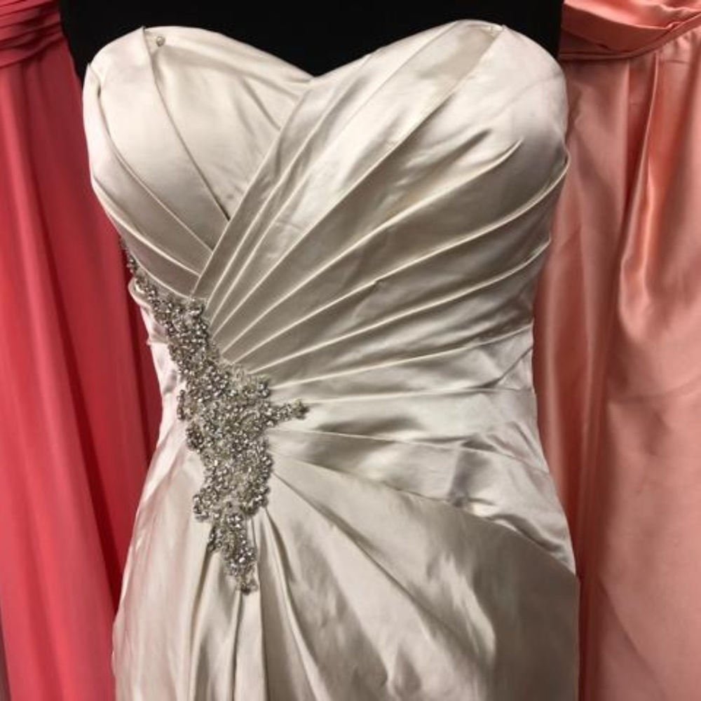 Simone Carvalli  Ruching Bead Rhinestone Dress - Picture 3 of 5
